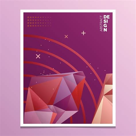 Flyer Brochure Design Templates Geometric Triangular Abstract Modern Backgrounds Mobile