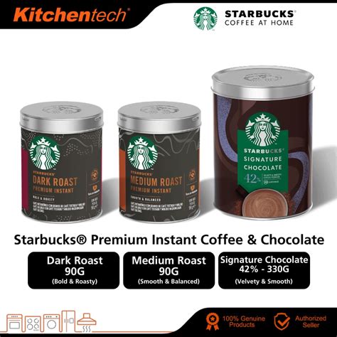 Starbucks Premium Instant Coffee Tin Arabica Coffee 90G Medium Dark