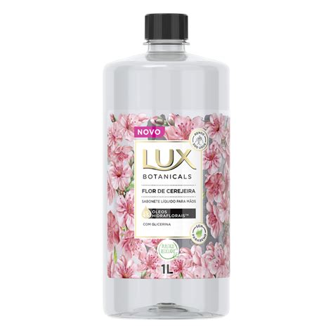 Sabonete LÍquido De Glicerina Para As MÃos Flor De Cerejeira Lux Botanicals Frasco 1l Refil