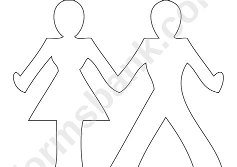 Paper Cut Out People Printable Pdf Download