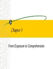 Cb E Ch Exposure Comprehension Ppt Chapter From Exposure To