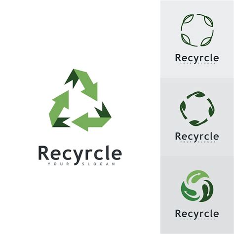 Premium Vector Recycle Logo Icon Vector Recycling Illustration Symbol