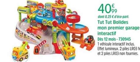 Promo Tut Tut Bolides Mon Premier Garage Interactif Chez King Jouet