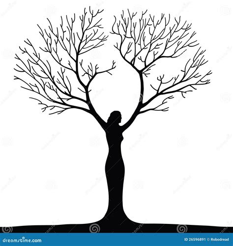 Women Tree Drawing