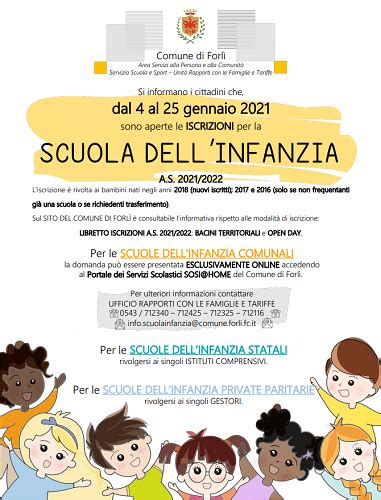 Anno Scolastico Apertura Delle Iscrizioni Alle Scuole Dell