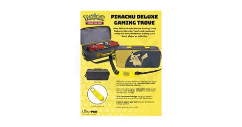 Ultrapro Pok Mon Pikachu Deluxe Gaming Trove