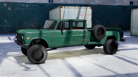 International Harvester Travelette Stepside Crew Cab | CGTrader