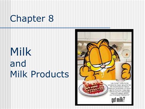 Ppt Chapter 8 Milk And Milk Products Powerpoint Presentation Free