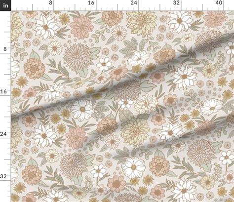 Petal Signature Cotton By The Yard Or Fat Quarter Floral Botanical