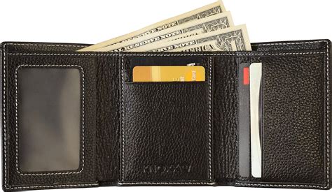 KNOXX Wallets RFID Secure MensTrifold Leather Wallet Premium RFID