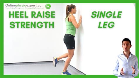 Soleus Heel Raise Strengthening Single Leg From Floor Tutorial