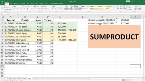 Fungsi Rumus Sumproduct Di Excel Cara Penggunaan Dan Contoh