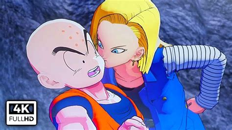 El Androide Numero 18 Besa A Krillin Español Youtube