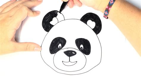 Panda Face Drawing For Kids