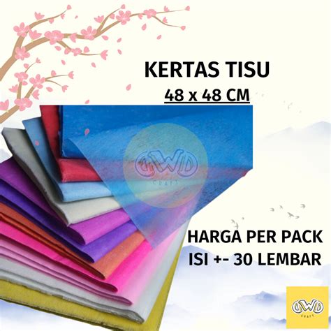 Jual 28 30 Lembar Kertas Tisu Buket Bunga Tissue Cotton Paper