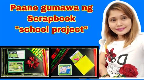 Paano Gumawa Ng Scrapbook School Project YouTube