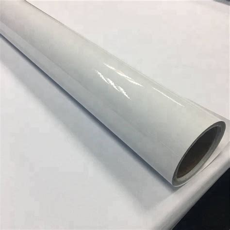 Outdoor Pvc Eco Solvent Film Printing Glossy White Self Adhesive Vinyl