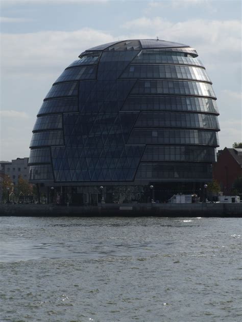 Crash Helmet The New City Hall Near Tower Bridge London Les