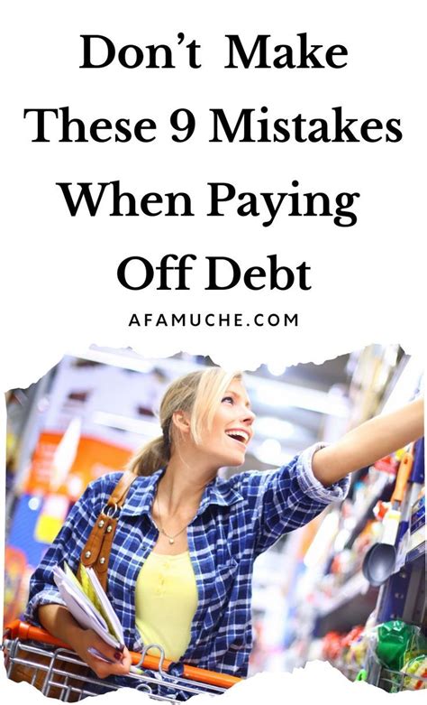 10 Mistakes To Avoid While Paying Off Debt Artofit