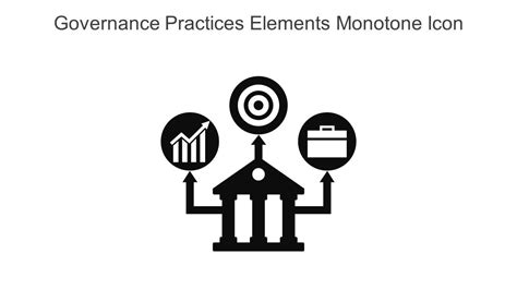 Governance Practices Elements Monotone Icon In Powerpoint Pptx Png And Editable Eps Format Ppt