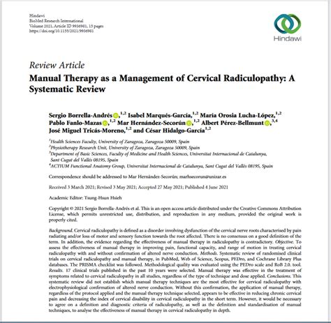 Physio Meets Science On Twitter Manual Therapy As A Management Of