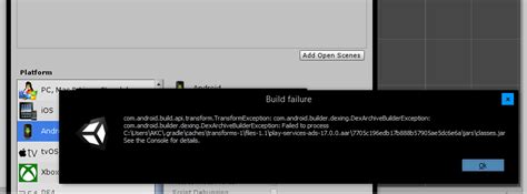 Unity Gradle Build Failed Design Corral