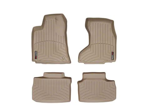 Weathertech Charger DigitalFit Front And Rear Floor Liners Tan 451631