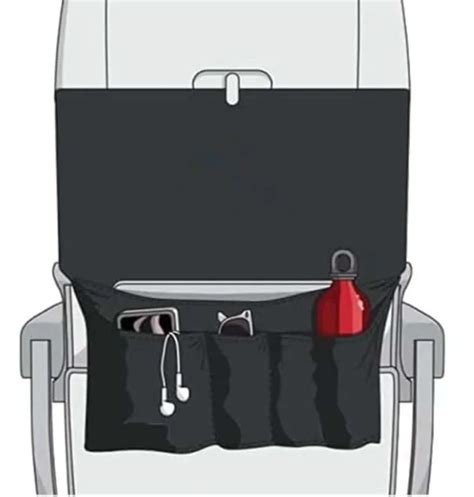 Airplane Pockets Airplane Tray Table Cover Seat Back Organizer ...