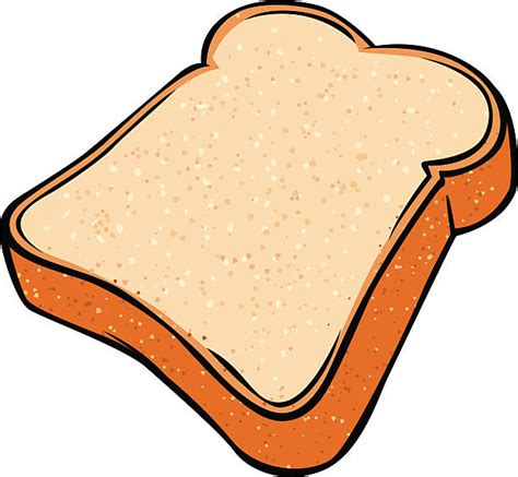 Slice Of Bread Clip Art, Vector Images & Illustrations - iStock