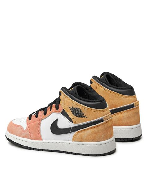 Nike Sneakersy Air Jordan 1 Mid Se GS DX4365 800 Biały Modivo pl