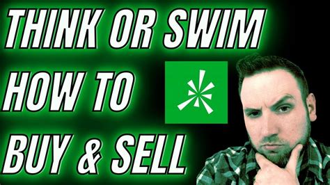 How To Buy And Sell Stocks Think Or Swim Stock Market Order Types