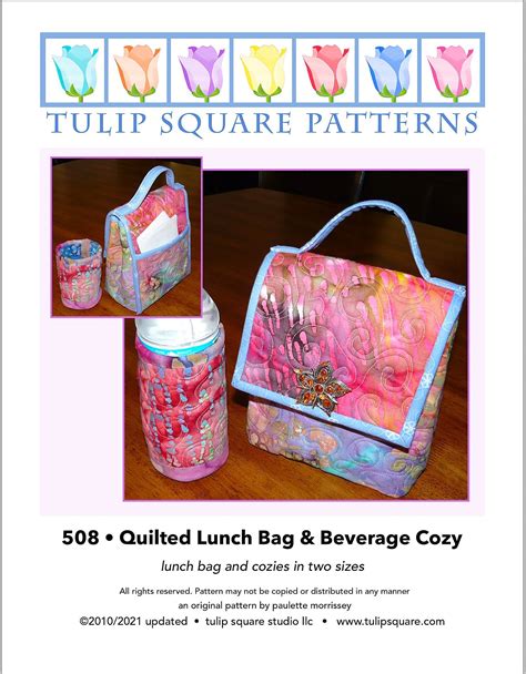 Pattern For Quilted Lunch Bag