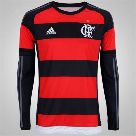 Camisa Manga Longa Do Flamengo I Adidas Masculina