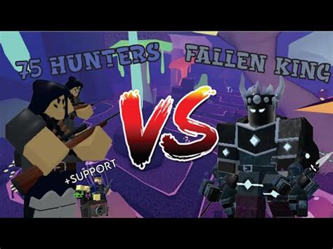 CAN 75 HUNTERS DEFEAT THE FALLEN KING Tower Defense Simulator