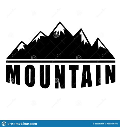 Mountains Mountain Logo Vector Mountain Icon Vector Mountain Icon