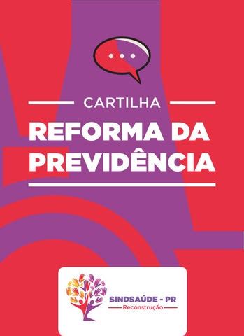 Cartilha Da Reforma Da Previd Ncia By Sindsa De Paran Issuu