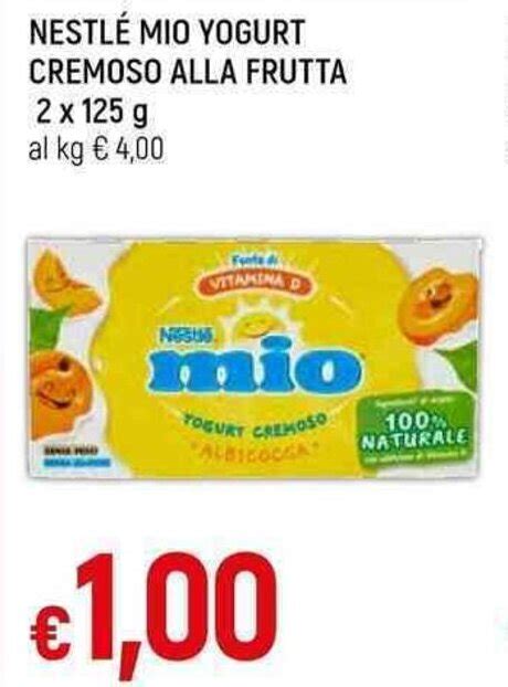 Offerta NESTLÉ MIO YOGURT CREMOSO ALLA FRUTTA 2 X 125 G nel volantino