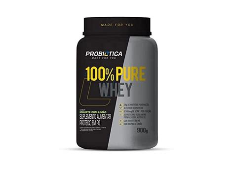 100 Pure Whey 900g Sabor Iogurte C Limão Probiótica Em Promoção