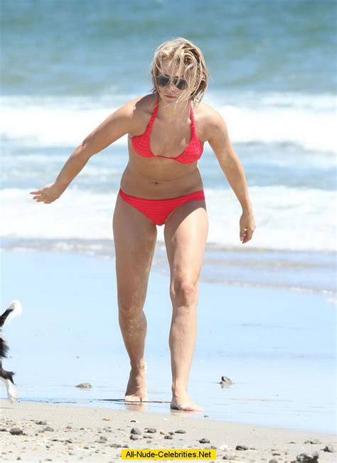 Julianne Hough Caught In Red Bikini On The Beach