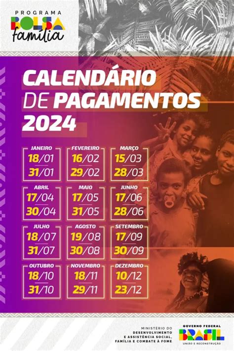 Confira Calendário De Pagamento Do Bolsa Família Para 2024 Portal Em