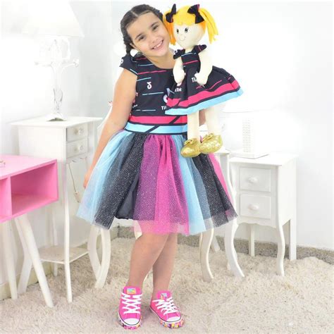 Tal Menina Tal Boneca Helo Vestido Infantil Tik Tok TikTok