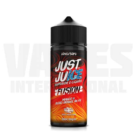 Just Juice Fusion Mango And Blood Orange Ice 100 Ml Shortfill