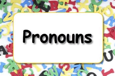 Pronouns Diagram Quizlet