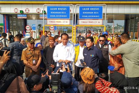 Foto Jokowi Resmikan Tol Bocimi Seksi Ii Pangkas Waktu Perjalanan