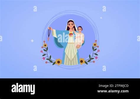 Virgin Mary Carrying Baby Jesus Stock Videos Footage HD And 4K