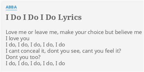 lyrics  abba love   leave
