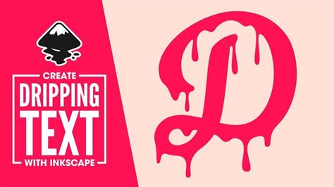 Inkscape Tutorial: Dripping Text Effect | Graphic design lessons, Text ...