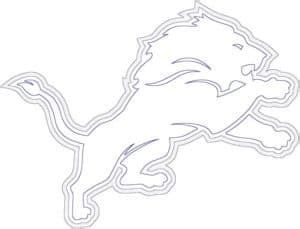 Detroit Lions Logo Coloring Page Umberto Gianinazzi