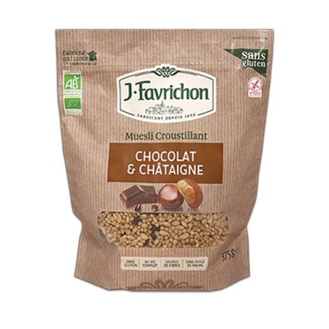 Muesli croustillant chocolat châtaigne BIO 375g