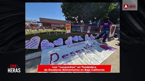 Los Cucarachos En Tendedero De Deudores Alimentarios En Baja